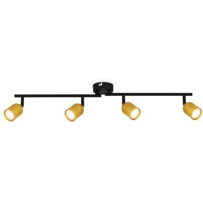 Briloner Tabo Spot Contemporaneo Metallo Oro 4 Luci GU10 - Faretto Briloner Tabo Spot Contemporaneo Metallo Oro 4 Luci GU10 - Faretto