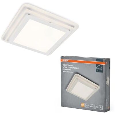OSRAM ORBIS SPIRAL LAYER CL plafoniera LED, bianco, 24W, 3000lm, 45x45cm, distribuzione della luce molto omogenea, luce diretta e indiretta, modulo LED integrato, lunga durata, 3000K OSRAM ORBIS SPIRAL LAYER CL plafoniera LED, bianco, 24W, 3000lm, 45x45cm, distribuzione della luce molto omogenea, luce diretta e indiretta, modulo LED integrato, lunga durata, 3000K