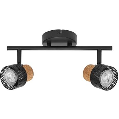 Ledvance Spot Nero su Sughero - Luce a Soffitto e Parete Ledvance Spot Nero su Sughero - Luce a Soffitto e Parete
