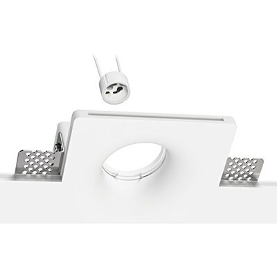 ledscom.de Plafoniera da incasso GIEDI, gesso, bianco opaco, 12 x 12 cm, 1x GU10 max. 15W ledscom.de Plafoniera da incasso GIEDI, gesso, bianco opaco, 12 x 12 cm, 1x GU10 max. 15W