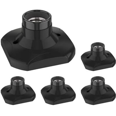 ledscom.de 5 lampade da soffitto/portalampada ELEKTRA, nero, 1x E27 max. 60W ledscom.de 5 lampade da soffitto/portalampada ELEKTRA, nero, 1x E27 max. 60W