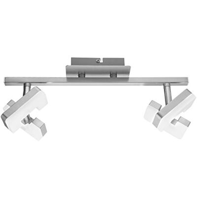 WOFI a LED plafoniera Spot metallo 5.2 W integrato 80 x 110 x 340 cm, nichel opaco WOFI a LED plafoniera Spot metallo 5.2 W integrato 80 x 110 x 340 cm, nichel opaco
