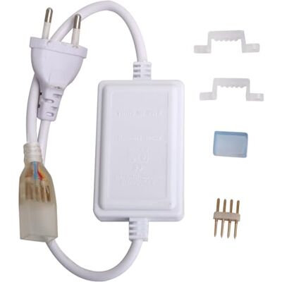 Aigostar Glowster Controller remoto per strisce LED ad alta tensione con regolazione della luminosità e cambio colore, ideale per illuminazione decorativa e festiva Aigostar Glowster Controller remoto per strisce LED ad alta tensione con regolazione della luminosità e cambio colore, ideale per illuminazione decorativa e festiva