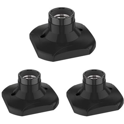 ledscom.de 3 lampade da soffitto/portalampada ELEKTRA, nero, 1x E27 max. 60W ledscom.de 3 lampade da soffitto/portalampada ELEKTRA, nero, 1x E27 max. 60W