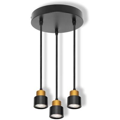 OSRAM LED SPOT SECTORAL BLACK 3XGU10 PENDANT CENTRAL OSRAM LED SPOT SECTORAL BLACK 3XGU10 PENDANT CENTRAL