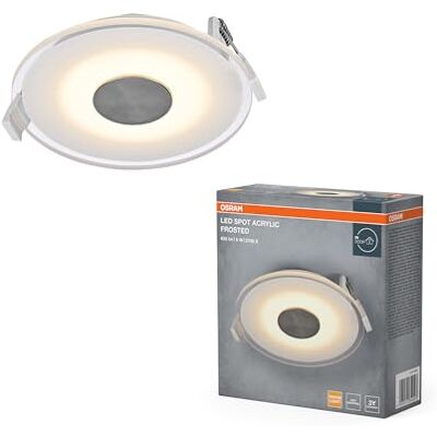 OSRAM Faretto da incasso LED Spot in acrilico opaco 6W 2700K bianco OSRAM Faretto da incasso LED Spot in acrilico opaco 6W 2700K bianco