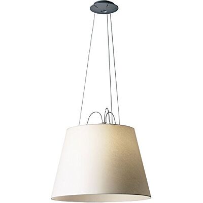 Artemide Tolomeo Mega Lampada a Sospensione, E27, 150 watts, Diffusore, Diametro 52 cm, Alluminio/Pergamena Artemide Tolomeo Mega Lampada a Sospensione, E27, 150 watts, Diffusore, Diametro 52 cm, Alluminio/Pergamena