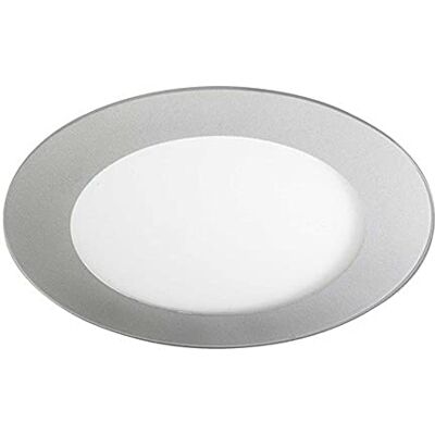 Wonderlamp Downlight LED extrapiano, 20 W, Luce bianca neutra, 4200º K, 1480 lm,Alluminio,diametro di 22,5 cm, colore grigio Wonderlamp Downlight LED extrapiano, 20 W, Luce bianca neutra, 4200º K, 1480 lm,Alluminio,diametro di 22,5 cm, colore grigio