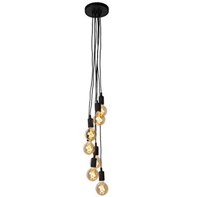 LUCIDE FIX – Lampade a sospensione – 7xE27 – Nero LUCIDE FIX – Lampade a sospensione – 7xE27 – Nero