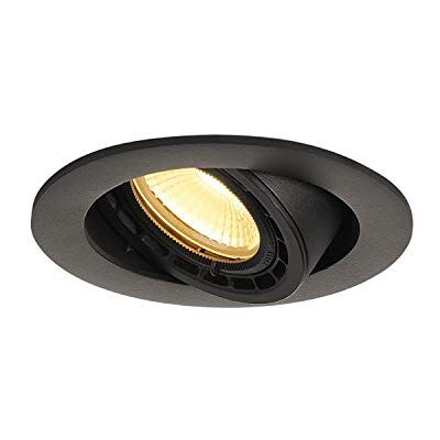 SLV lampada a incasso da soffitto SUPROS 78 / faretto LED, lampada a stelo, lampada da soffitto / 3000K 12W 700lm nero dimmerabile 60 gradi SLV lampada a incasso da soffitto SUPROS 78 / faretto LED, lampada a stelo, lampada da soffitto / 3000K 12W 700lm nero dimmerabile 60 gradi