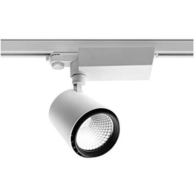 GTV Faretto LED X-Line per sistemi a binario 15 W, 1094 lm, AC 220-240 V, 50/60 Hz, angolo di irradiazione 24*, IP2 GTV Faretto LED X-Line per sistemi a binario 15 W, 1094 lm, AC 220-240 V, 50/60 Hz, angolo di irradiazione 24*, IP2