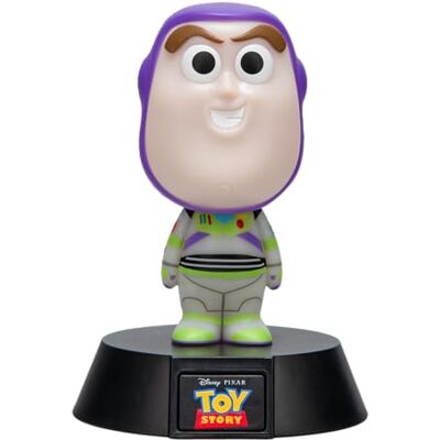 Paladone Luce Icona Buzz Lightyear 11 cm, Luce Notturna LED Toy Story, Lampada da Scrivania o Comodino a Batterie, Prodotto Ufficiale Disney Paladone Luce Icona Buzz Lightyear 11 cm, Luce Notturna LED Toy Story, Lampada da Scrivania o Comodino a Batterie, Prodotto Ufficiale Disney