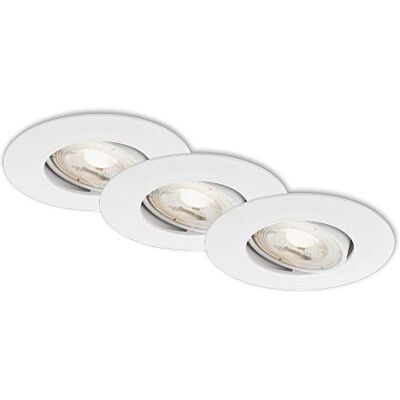BRILONER Luce LED incasso ultra-sottile - 9cm - 5W - Bianco BRILONER Luce LED incasso ultra-sottile - 9cm - 5W - Bianco