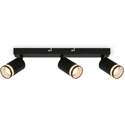 Briloner Faretti da soffitto neri - 3 luci GU10 - Lampada da soffitto Briloner Faretti da soffitto neri - 3 luci GU10 - Lampada da soffitto