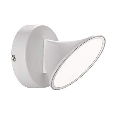 WOFI CHARA Lampada da Parete, Bianco, H: 17 cm x B: 12 cm x L: 13 cm WOFI CHARA Lampada da Parete, Bianco, H: 17 cm x B: 12 cm x L: 13 cm