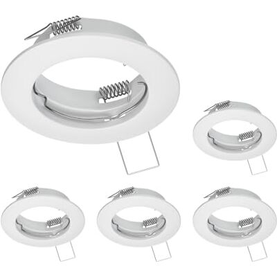 ledscom.de 5x cornice da incasso a soffitto FERE, rotonda, bianco opaco ledscom.de 5x cornice da incasso a soffitto FERE, rotonda, bianco opaco