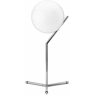 Flos Lampada Tavolo Ic T1 High Vetro Bianco/Cromo Flos Lampada Tavolo Ic T1 High Vetro Bianco/Cromo
