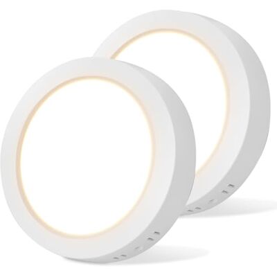 Aigostar Plafoniera LED, 18W Equivalente a 165W, alta luminosità, IP20 1980LM, Lampada da Soffitto per Bagno Cucina Corridoio e Balcone, Plafoniera dritta 3000K Luce Bianca Calda, Ø22.6cm,2pcs Aigostar Plafoniera LED, 18W Equivalente a 165W, alta luminosità, IP20 1980LM, Lampada da Soffitto per Bagno Cucina Corridoio e Balcone, Plafoniera dritta 3000K Luce Bianca Calda, Ø22.6cm,2pcs