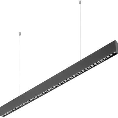 GTV Lampada a Sospensione LED Lineare VILANA, Illuminazione Bidirezionale UpDown, Basso Abbagliamento UGR19, 42W, 3780lm, 4000K, 120 cm, Nero GTV Lampada a Sospensione LED Lineare VILANA, Illuminazione Bidirezionale UpDown, Basso Abbagliamento UGR19, 42W, 3780lm, 4000K, 120 cm, Nero