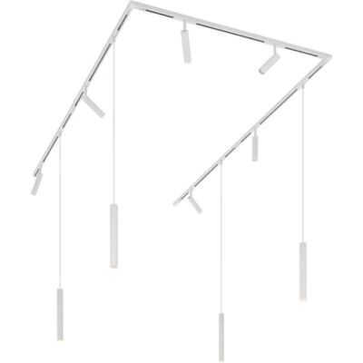 Qazqa slimline uzzy keno Moderno 10 luce L 412 cm Bianco - Qazqa slimline uzzy keno Moderno 10 luce L 412 cm Bianco -