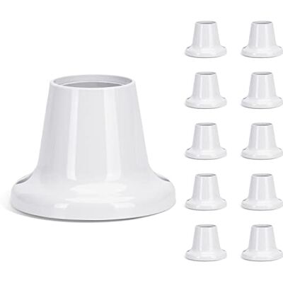 Aigostar portalampada E27 da parete,Base in Plastica E27 Tonda,Base Supporto Plastica per Lampada da Garage Soffitto,AC 250V,40W,set di 10 Aigostar portalampada E27 da parete,Base in Plastica E27 Tonda,Base Supporto Plastica per Lampada da Garage Soffitto,AC 250V,40W,set di 10