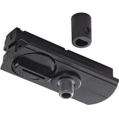 SLV Adattatore per sospensione binario monofase nero IP20 – Accessorio elettrico per sistema a binario 1 fase alta tensione SLV Adattatore per sospensione binario monofase nero IP20 – Accessorio elettrico per sistema a binario 1 fase alta tensione