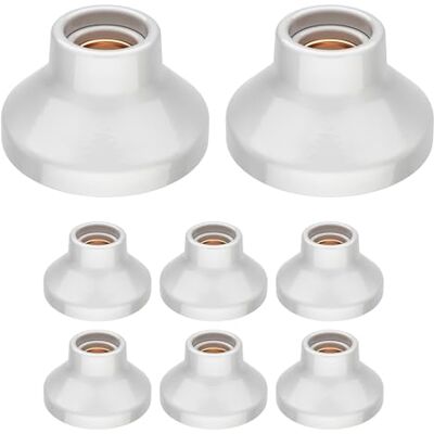 ledscom.de 8 lampade da soffitto/portalampada ELEKTRA, porcellana, bianco lucido, 1x E27 max. 300 W ledscom.de 8 lampade da soffitto/portalampada ELEKTRA, porcellana, bianco lucido, 1x E27 max. 300 W