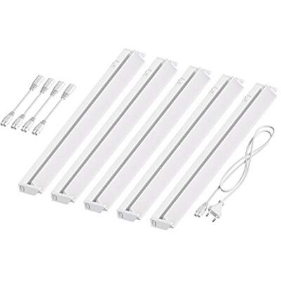 ledscom.de Luce LED sottopensile LIWO 58cm, orientabile, 1080lm ciascuno, bianco Set di 5 ledscom.de Luce LED sottopensile LIWO 58cm, orientabile, 1080lm ciascuno, bianco Set di 5