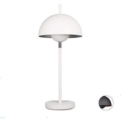 Relaxdays Lampada/Abatjour da Tavolo, Metallo, Argento Relaxdays Lampada/Abatjour da Tavolo, Metallo, Argento