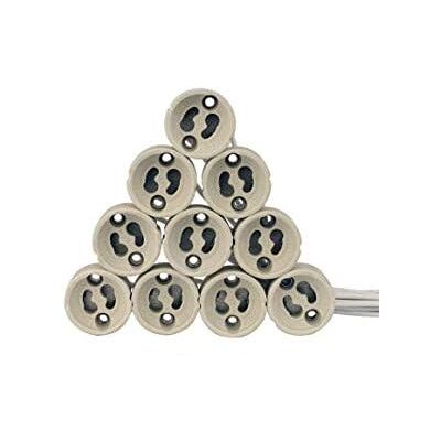 UNIVERSO 10 pezzi portalampada GU10 in ceramica bianca con 0.5mm² cavo 15 cm UNIVERSO 10 pezzi portalampada GU10 in ceramica bianca con 0.5mm² cavo 15 cm