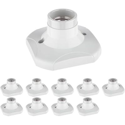 ledscom.de 10 lampade da soffitto/portalampada ELEKTRA, bianco, 1x E27 max. 60W ledscom.de 10 lampade da soffitto/portalampada ELEKTRA, bianco, 1x E27 max. 60W