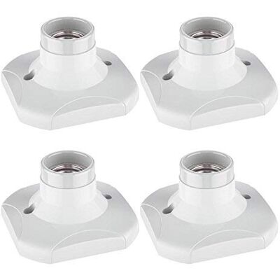 ledscom.de 4 lampade da soffitto/portalampada ELEKTRA, bianco, 1x E27 max. 60W ledscom.de 4 lampade da soffitto/portalampada ELEKTRA, bianco, 1x E27 max. 60W