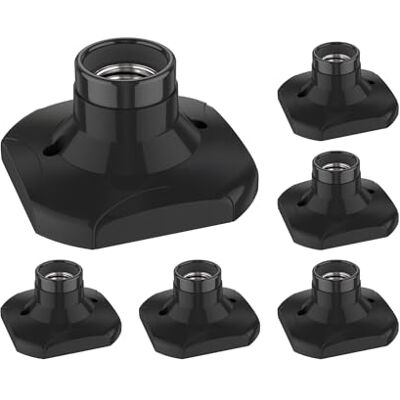 ledscom.de 6 lampade da soffitto/portalampada ELEKTRA, nero, 1x E27 max. 60W ledscom.de 6 lampade da soffitto/portalampada ELEKTRA, nero, 1x E27 max. 60W