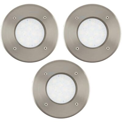 EGLO LAMEDO Illuminazione da Giardino - Set di 3 Acciaio Inox Bianco Caldo EGLO LAMEDO Illuminazione da Giardino - Set di 3 Acciaio Inox Bianco Caldo