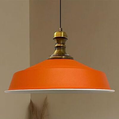 bamyum Asletl-Knob Lampadario a Sospensione Vintage, Lampada Vintage Industriale 40 cm Diametro, Lampadario a Sospensione Vintage, Lampada Vintage, Lampada a Sospensione Industriale, Arancione bamyum Asletl-Knob Lampadario a Sospensione Vintage, Lampada Vintage Industriale 40 cm Diametro, Lampadario a Sospensione Vintage, Lampada Vintage, Lampada a Sospensione Industriale, Arancione