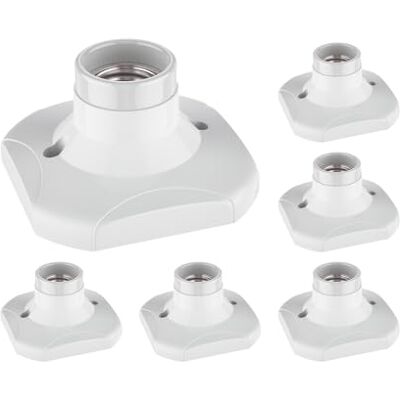 ledscom.de 6 lampade da soffitto/portalampada ELEKTRA, bianco, 1x E27 max. 60W ledscom.de 6 lampade da soffitto/portalampada ELEKTRA, bianco, 1x E27 max. 60W