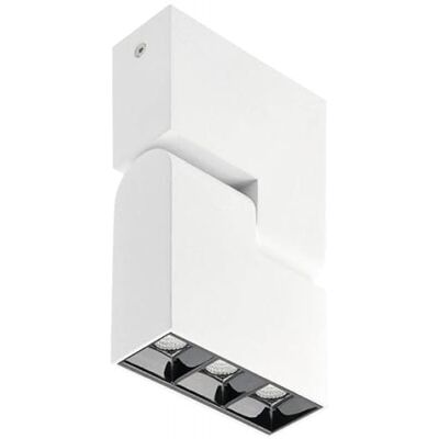 GTV Faretto LED da Soffitto SIERRA, Plafoniera Orientabile con Testa Mobile, Luce Naturale 4000K, 8W 720lm, IP20, Montaggio a Superficie, Alluminio Bianco GTV Faretto LED da Soffitto SIERRA, Plafoniera Orientabile con Testa Mobile, Luce Naturale 4000K, 8W 720lm, IP20, Montaggio a Superficie, Alluminio Bianco