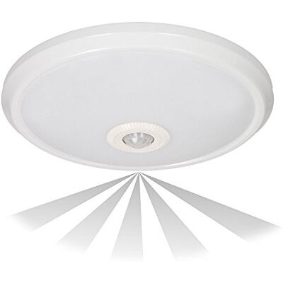 GTV Plafoniera LED ITALIA con sensore di movimento, 6 W, 1200 lm, IP20, AC220-240 V, 50/60 Hz, angolo di irradiazione 36 GTV Plafoniera LED ITALIA con sensore di movimento, 6 W, 1200 lm, IP20, AC220-240 V, 50/60 Hz, angolo di irradiazione 36