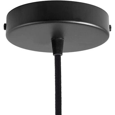Creative Kit rosone per lampadario da soffitto (serracavo conico, metallo nero, Ø 120 mm, 1 foro) – Fissaggio a staffa per lampadari e sospensioni singole Creative Kit rosone per lampadario da soffitto (serracavo conico, metallo nero, Ø 120 mm, 1 foro) – Fissaggio a staffa per lampadari e sospensioni singole
