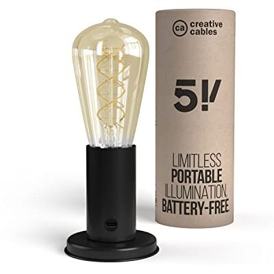 Creative Lampada portatile in confezione regalo SI! a 5 volt Con lampadina, Nero Creative Lampada portatile in confezione regalo SI! a 5 volt Con lampadina, Nero