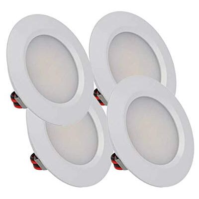 LEDLUX 4 Pezzi Mini Faretto Led Da Incasso Rotondo Slim 3W DC 12V 24V Foro 50mm Per Luci Cucina Bagno Camper (Bianco, 6000K) LEDLUX 4 Pezzi Mini Faretto Led Da Incasso Rotondo Slim 3W DC 12V 24V Foro 50mm Per Luci Cucina Bagno Camper (Bianco, 6000K)