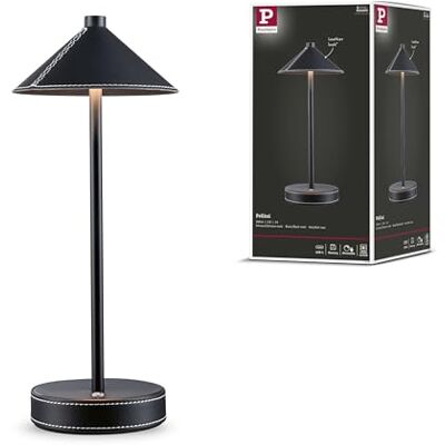 Paulmann Lampada da Tavolo Mobile Pellini Down LED White Dim 3W USBC Nero Pelle PU Metallo , Noir Mat Paulmann Lampada da Tavolo Mobile Pellini Down LED White Dim 3W USBC Nero Pelle PU Metallo , Noir Mat