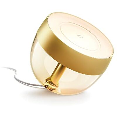Philips Lampada Smart da Tavolo Iris, Luce Bianca e Colorata, Bluetooth, 8.2W, Oro Philips Lampada Smart da Tavolo Iris, Luce Bianca e Colorata, Bluetooth, 8.2W, Oro