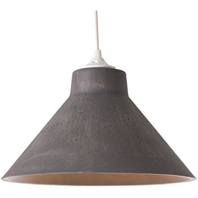 LUSSIOL Lampada Delta BLOCK SC, sospensione cemento, antracite, 60 W, ø30 x 18 cm LUSSIOL Lampada Delta BLOCK SC, sospensione cemento, antracite, 60 W, ø30 x 18 cm