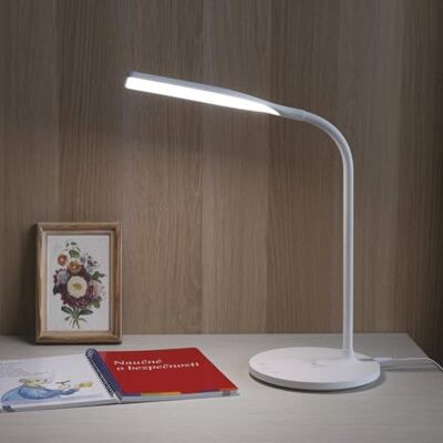 EMOS Lampada da tavolo a LED OSCAR 5,5 W, luminosità 360 lm, ricarica senza fili, funzione timer, dimmerabile, colore della luce regolabile (3000-5700 K), alto CRI (>90), cavo di ricarica da 1,5 m con EMOS Lampada da tavolo a LED OSCAR 5,5 W, luminosità 360 lm, ricarica senza fili, funzione timer, dimmerabile, colore della luce regolabile (3000-5700 K), alto CRI (>90), cavo di ricarica da 1,5 m con