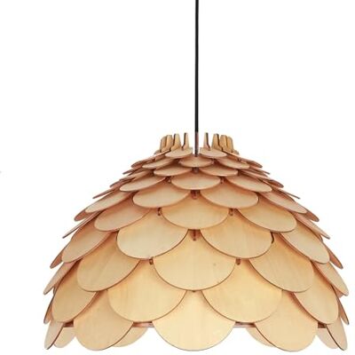 Light Prestige Burgo wisząca duża, Legno, E27, 60 W, Marrone, 50 x 50 x 120 cm Light Prestige Burgo wisząca duża, Legno, E27, 60 W, Marrone, 50 x 50 x 120 cm