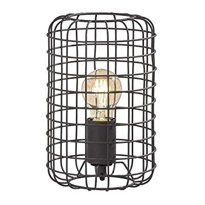 Fischer & Honsel Fischer&Honsel Titus Lampada da tavolo in metallo, 60 W, colore: Nero sabbia Fischer & Honsel Fischer&Honsel Titus Lampada da tavolo in metallo, 60 W, colore: Nero sabbia