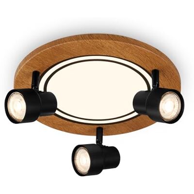 Luce da Soffitto Nera BRILONER - 30 cm, 3x GU10 - Lampada da soffitto Luce da Soffitto Nera BRILONER - 30 cm, 3x GU10 - Lampada da soffitto