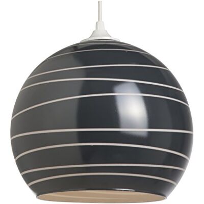 LUSSIOL Lampada Shadow Nero, Sospensione Vetro, 40W, Nero, ø 30x30 cm LUSSIOL Lampada Shadow Nero, Sospensione Vetro, 40W, Nero, ø 30x30 cm