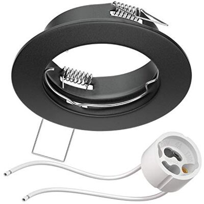 ledscom.de Telaio di montaggio a soffitto FERE Telaio di montaggio nero opaco (LED/Halogen/GU10/MR16/PAR16/50mm) incl. presa GU10 ledscom.de Telaio di montaggio a soffitto FERE Telaio di montaggio nero opaco (LED/Halogen/GU10/MR16/PAR16/50mm) incl. presa GU10